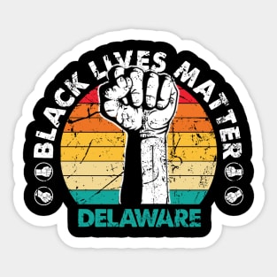 Delaware black lives matter political protest Sticker